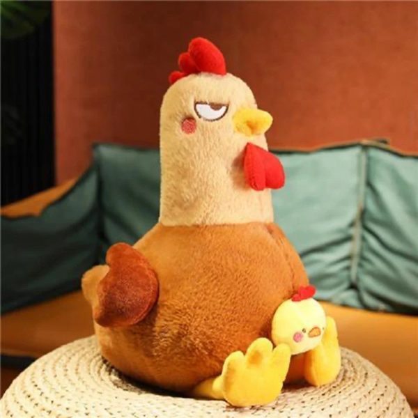 Angry Squat Chicken Plush Toy - Cute & Funny Gift for Kids Angry Squat Chicken Plush Toy - Cute & Funny Gift for Kids