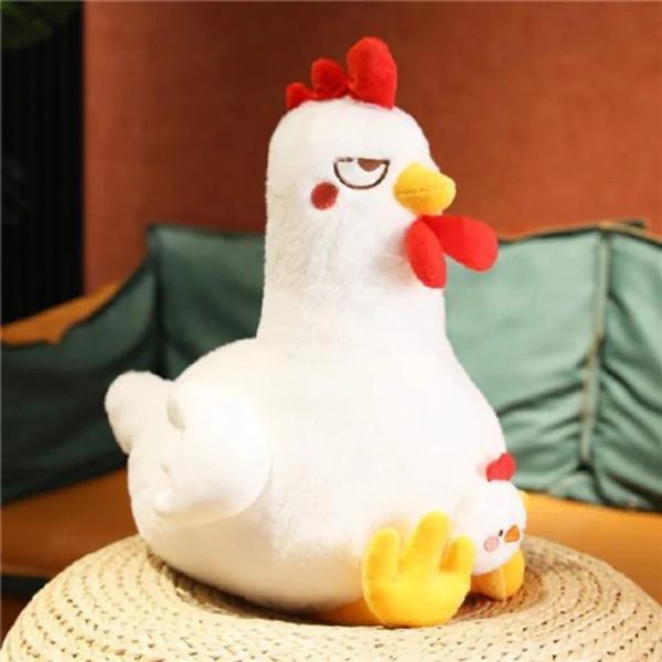 Angry Squat Chicken Plush Toy - Cute & Funny Gift for Kids Angry Squat Chicken Plush Toy - Cute & Funny Gift for Kids