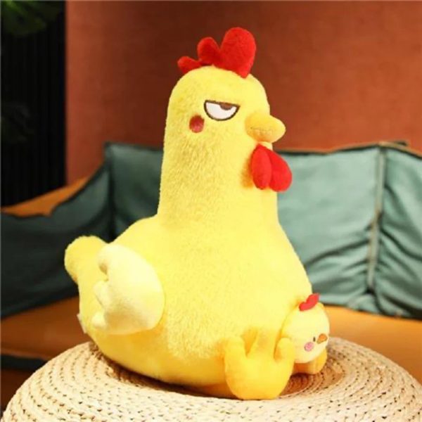 Angry Squat Chicken Plush Toy - Cute & Funny Gift for Kids Angry Squat Chicken Plush Toy - Cute & Funny Gift for Kids