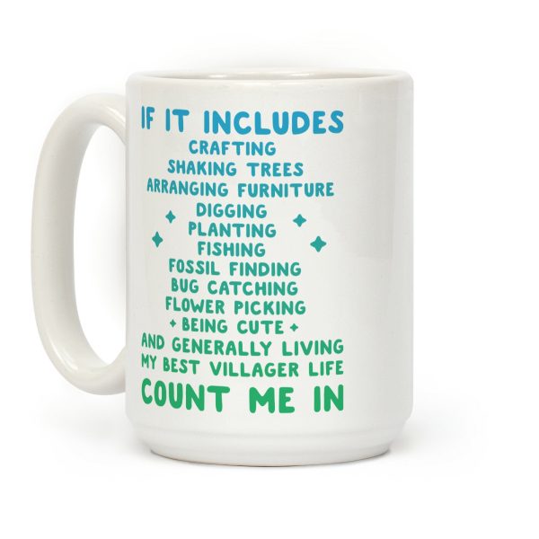 Animal Crossing Activities Count Me In Coffee Mug Animal Crossing Activities Count Me In Coffee Mug