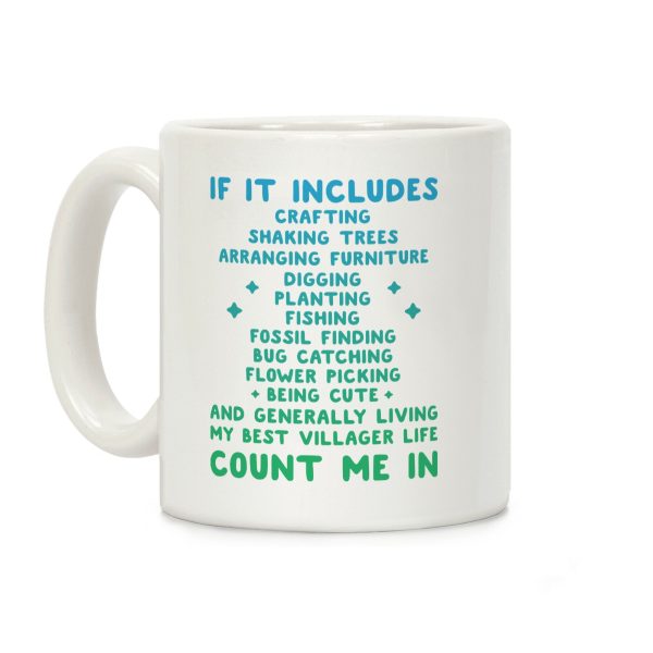 Animal Crossing Activities Count Me In Coffee Mug Animal Crossing Activities Count Me In Coffee Mug