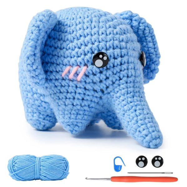 Animal DIY Crochet Kit: Easy Plush Doll with Quality Yarn & Needles Animal DIY Crochet Kit: Easy Plush Doll with Quality Yarn & Needles