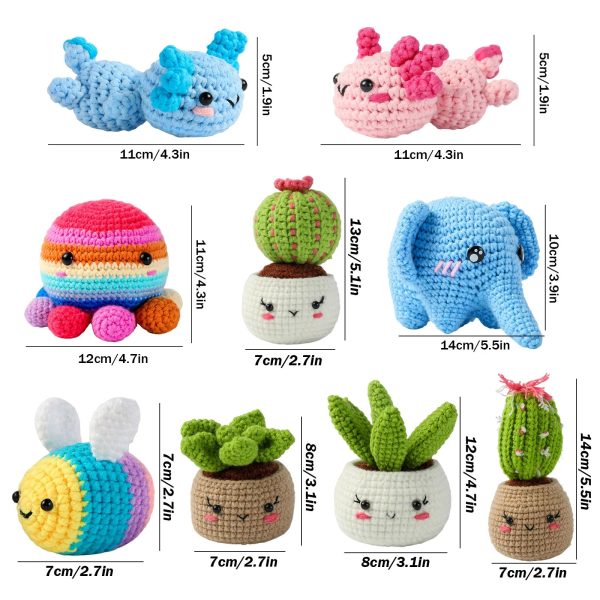 Animal DIY Crochet Kit: Easy Plush Doll with Quality Yarn & Needles Animal DIY Crochet Kit: Easy Plush Doll with Quality Yarn & Needles