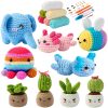 Animal DIY Crochet Kit: Easy Plush Doll with Quality Yarn & Needles Animal DIY Crochet Kit: Easy Plush Doll with Quality Yarn & Needles
