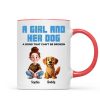 Animation Cartoon A Girl Boy And Dogs A Bond That Can't Be Broken Personalized Mug, Gift For Dog Lovers Animation Cartoon A Girl Boy And Dogs A Bond That Can't Be Broken Personalized Mug, Gift For Dog Lovers