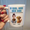 Animation Cartoon A Girl Boy And Dogs A Bond That Can't Be Broken Personalized Mug, Gift For Dog Lovers Animation Cartoon A Girl Boy And Dogs A Bond That Can't Be Broken Personalized Mug, Gift For Dog Lovers