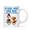 Animation Cartoon A Girl Boy And Dogs A Bond That Can't Be Broken Personalized Mug, Gift For Dog Lovers Animation Cartoon A Girl Boy And Dogs A Bond That Can't Be Broken Personalized Mug, Gift For Dog Lovers