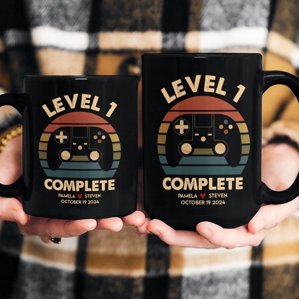 Anniversary Video Gamer, Level Complete - Personalized Mug Anniversary Video Gamer, Level Complete - Personalized Mug