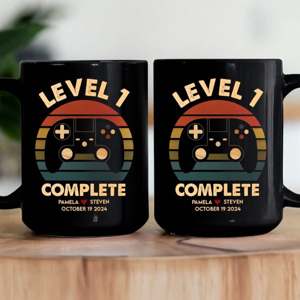 Anniversary Video Gamer, Level Complete - Personalized Mug Anniversary Video Gamer, Level Complete - Personalized Mug