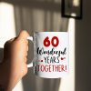 Anniversary Wonderful Years Together, Valentine Day Happy Forever Couple Married White Mug Gift For My Wife My Husband