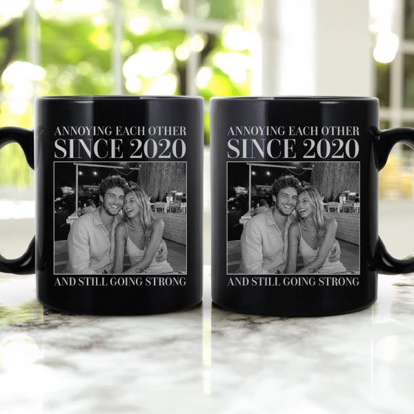 Annoying Each Other ... And Still Going Strong - Vintage Version - Personalized Photo Mug Annoying Each Other ... And Still Going Strong - Vintage Version - Personalized Photo Mug