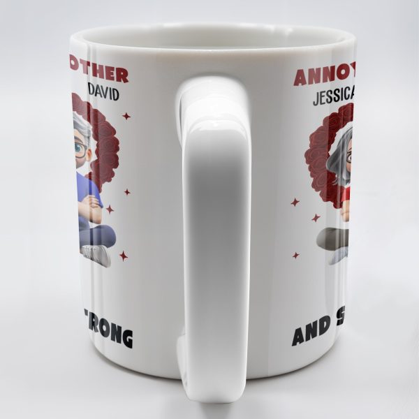 Annoying Each Other And Still Going Strong, Cartoon Couple With Hearts - Personalized Custom Coffee Mug - CPL995_MG Annoying Each Other And Still Going Strong, Cartoon Couple With Hearts - Personalized Custom Coffee Mug - CPL995_MG