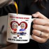 Annoying Each Other And Still Going Strong, Cartoon Couple With Hearts - Personalized Custom Coffee Mug - CPL995_MG Annoying Each Other And Still Going Strong, Cartoon Couple With Hearts - Personalized Custom Coffee Mug - CPL995_MG