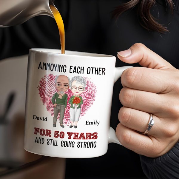 Annoying Each Other for a Lifetime, Together Forever - Personalized Custom Coffee Mug - CPL282_MG