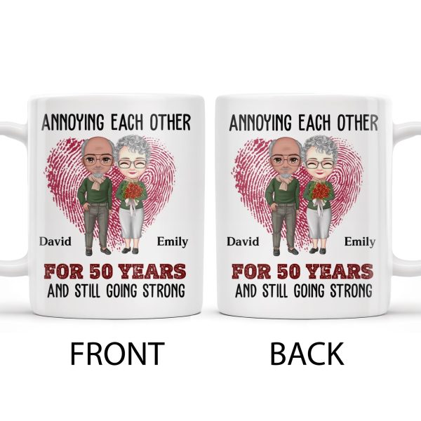 Annoying Each Other for a Lifetime, Together Forever - Personalized Custom Coffee Mug - CPL282_MG