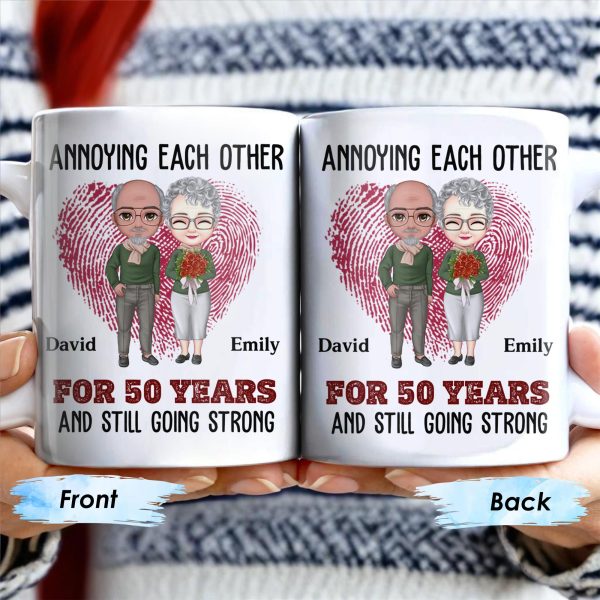 Annoying Each Other for a Lifetime, Together Forever - Personalized Custom Coffee Mug - CPL282_MG