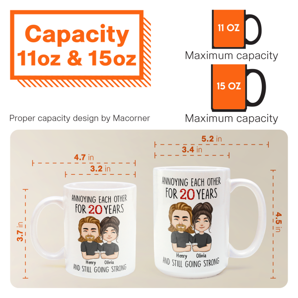 Annoying Each Other For Years And Still Going Strong - Personalized Mug Annoying Each Other For Years And Still Going Strong - Personalized Mug