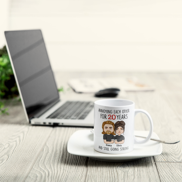 Annoying Each Other For Years And Still Going Strong - Personalized Mug Annoying Each Other For Years And Still Going Strong - Personalized Mug