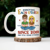 Annoying Each Other Retro Couple - Personalized Mug Annoying Each Other Retro Couple - Personalized Mug