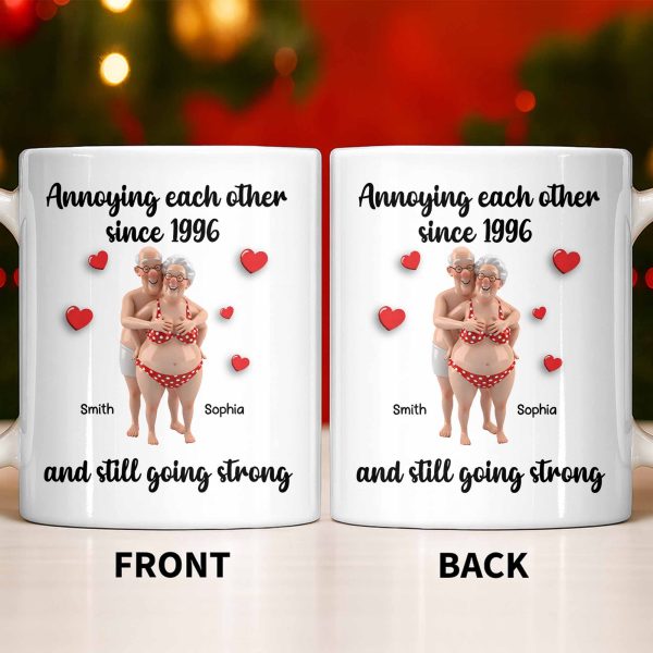 Annoying Each Other Since And Still Going Strong - Personalized Custom Coffee Mug - CPL1143_MG