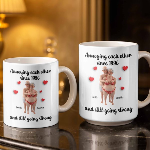 Annoying Each Other Since And Still Going Strong - Personalized Custom Coffee Mug - CPL1143_MG
