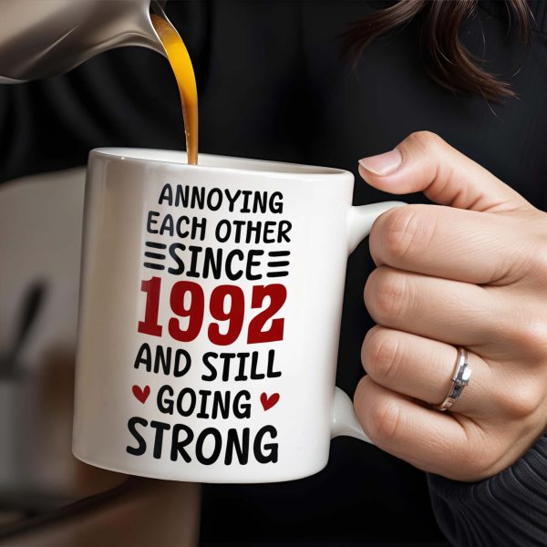 Annoying Each Other Since And Still Going Strong Hearts - Personalized Custom Coffee Mug - CPL240_MG Annoying Each Other Since And Still Going Strong Hearts - Personalized Custom Coffee Mug - CPL240_MG