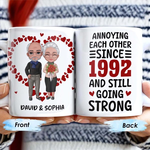 Annoying Each Other Since And Still Going Strong Hearts - Personalized Custom Coffee Mug - CPL240_MG Annoying Each Other Since And Still Going Strong Hearts - Personalized Custom Coffee Mug - CPL240_MG