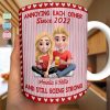 Annoying Each Other Since Couple Stripe Style - Personalized White Edge-to-Edge Mug Annoying Each Other Since Couple Stripe Style - Personalized White Edge-to-Edge Mug