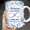 Annoying Each Other Since, Flowers and Birds Design - Personalized Custom Coffee Mug - CPL412_MG Annoying Each Other Since, Flowers and Birds Design - Personalized Custom Coffee Mug - CPL412_MG