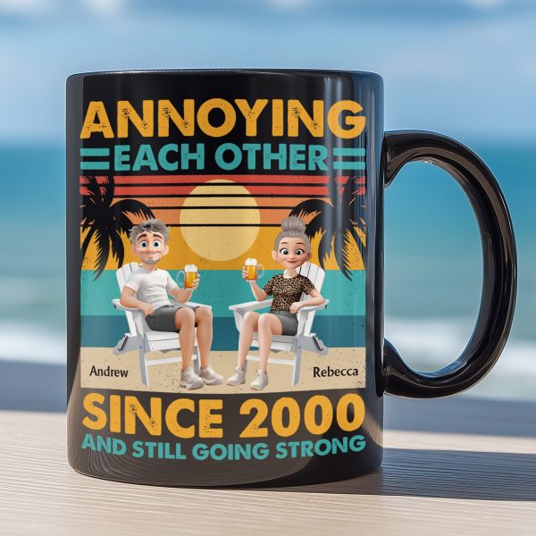 Annoying Each Other Since & Still Going Strong Vintage Couple Mug - Personalized Mug Annoying Each Other Since & Still Going Strong Vintage Couple Mug - Personalized Mug