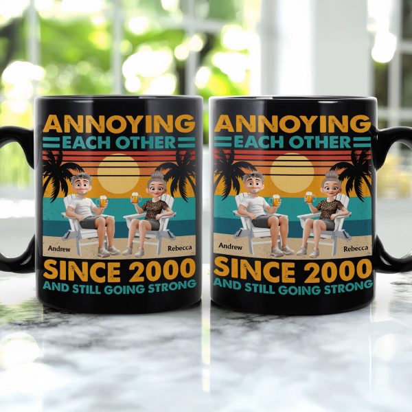 Annoying Each Other Since & Still Going Strong Vintage Couple Mug - Personalized Mug Annoying Each Other Since & Still Going Strong Vintage Couple Mug - Personalized Mug