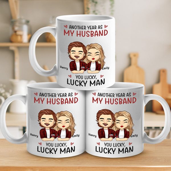 Another Year As My Boyfriend - Couple Personalized Custom Mug - Gift For Husband Wife, Anniversary Another Year As My Boyfriend - Couple Personalized Custom Mug - Gift For Husband Wife, Anniversary
