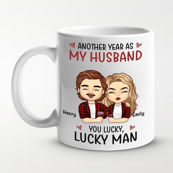 Another Year As My Boyfriend - Couple Personalized Custom Mug - Gift For Husband Wife, Anniversary Another Year As My Boyfriend - Couple Personalized Custom Mug - Gift For Husband Wife, Anniversary
