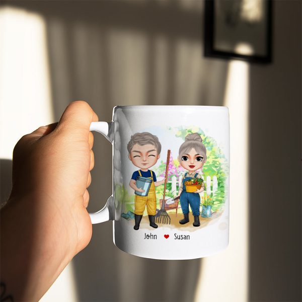 Another Year Older And Still Playing In The Dirt, Couple Farming White Mug Another Year Older And Still Playing In The Dirt, Couple Farming White Mug