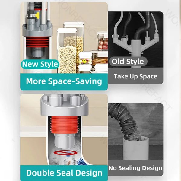 Anti Odor Sink Drain Pipe Connector Anti Odor Sink Drain Pipe Connector