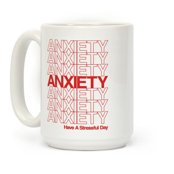 Anxiety Thank You Bag Parody Coffee Mug Anxiety Thank You Bag Parody Coffee Mug