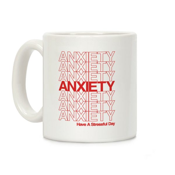 Anxiety Thank You Bag Parody Coffee Mug Anxiety Thank You Bag Parody Coffee Mug