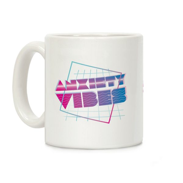 Anxiety Vibes Vaporwave Coffee Mug Anxiety Vibes Vaporwave Coffee Mug