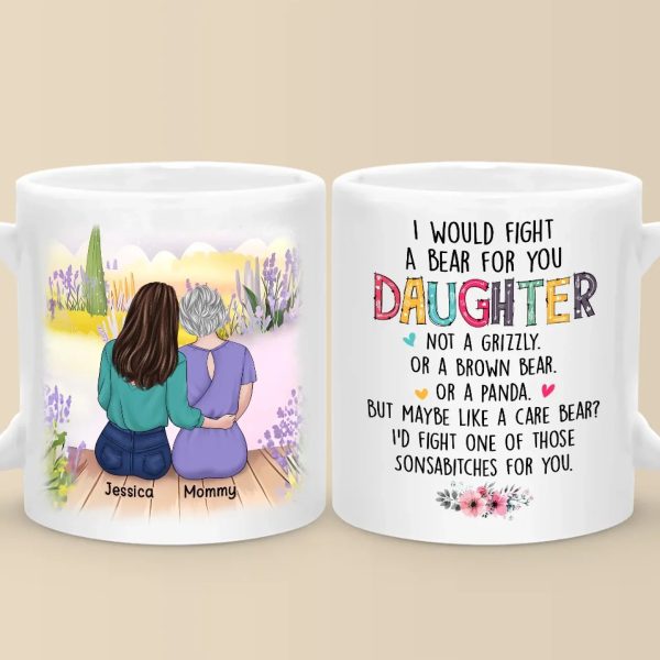 Anything For My Daughter - Family Personalized Custom Mug - Gift For Mom, Daughter