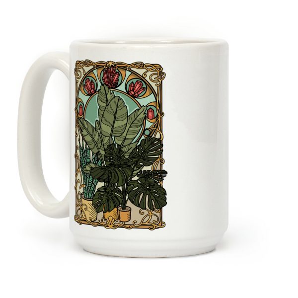 Art Nouveau House Plants Coffee Mug Art Nouveau House Plants Coffee Mug