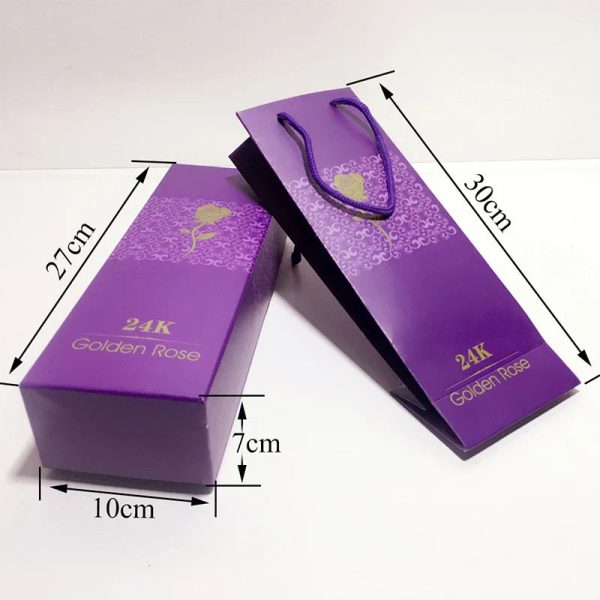 Artificial 24K Gold Rose with Gift Box Luxury Present Artificial 24K Gold Rose with Gift Box Luxury Present