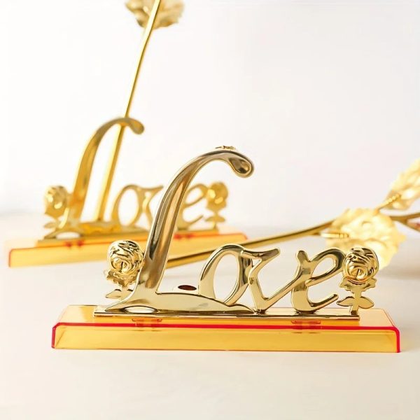 Artificial 24K Gold Rose with Gift Box Luxury Present Artificial 24K Gold Rose with Gift Box Luxury Present