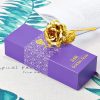 Artificial 24K Gold Rose with Gift Box Luxury Present Artificial 24K Gold Rose with Gift Box Luxury Present