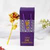Artificial 24K Gold Rose with Gift Box Luxury Present Artificial 24K Gold Rose with Gift Box Luxury Present