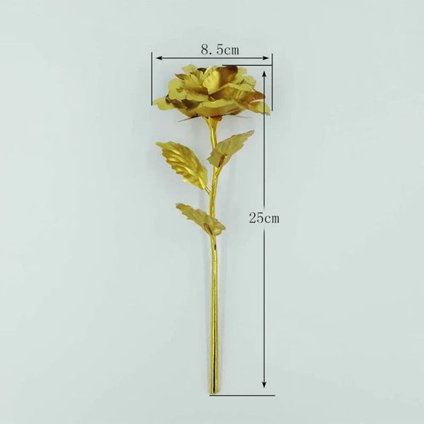 Artificial 24K Gold Rose with Gift Box Luxury Present Artificial 24K Gold Rose with Gift Box Luxury Present