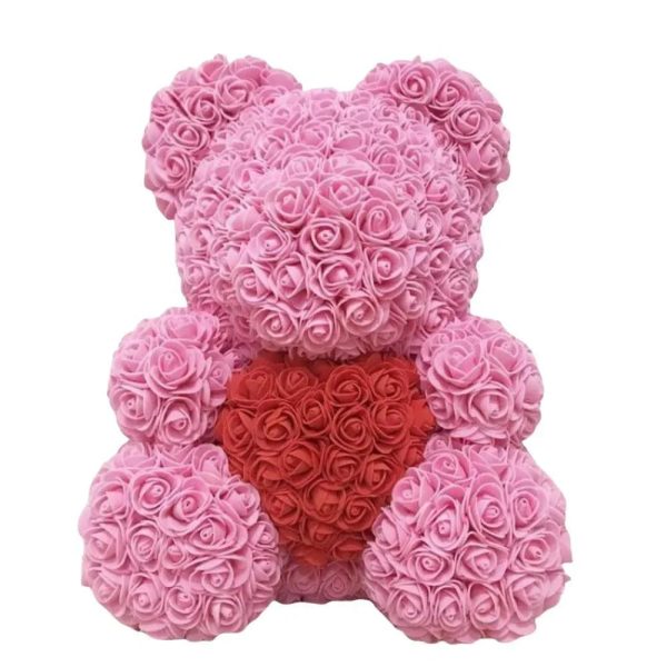 Artificial Foam Rose Panda Bear Artificial Foam Rose Panda Bear