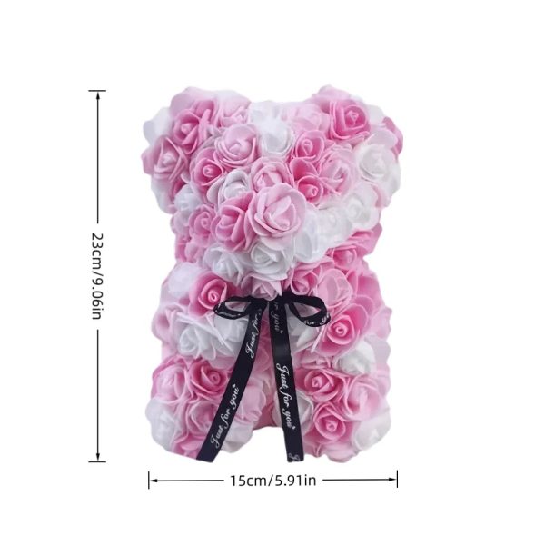 Artificial Rose Bear Decorative Gift