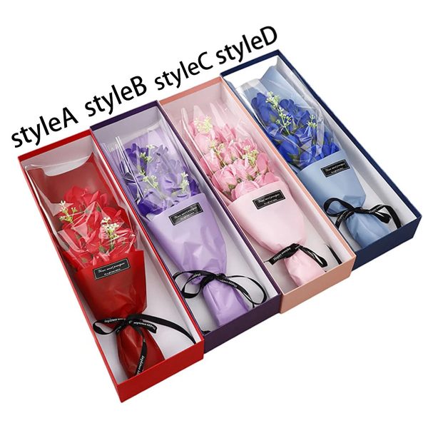 Artificial Rose Flower Set in Gift Box for Home Decoration Artificial Rose Flower Set in Gift Box for Home Decoration
