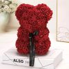 Artificial Rose Teddy Bear 25cm Romantic Floral Gift with Gift Box Artificial Rose Teddy Bear 25cm Romantic Floral Gift with Gift Box