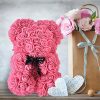 Artificial Rose Teddy Bear 25cm Romantic Floral Gift with Gift Box Artificial Rose Teddy Bear 25cm Romantic Floral Gift with Gift Box